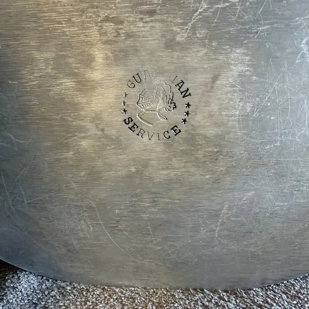 Guardian Service Vintage Cast Aluminum Oval Dutch Oven Roaster with Glass Lid